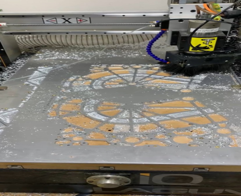CNC routing of side plates